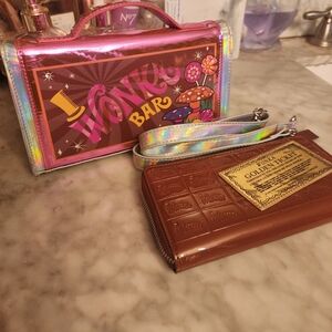 Dolls Kill Wonka Bar and Chocolate Wallet Set
